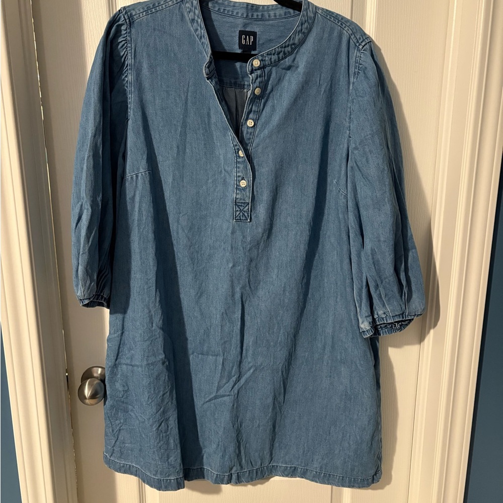 GAP Light Blue Denim Ladies Dress